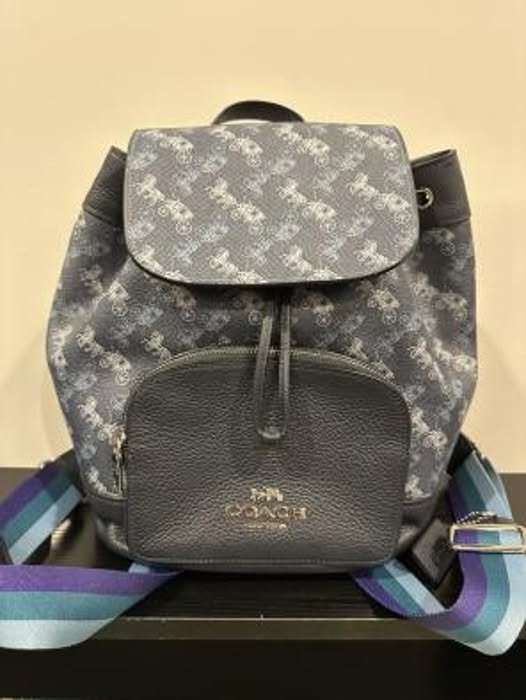 Coach Signature Canvas Varsity Stripe Tote Bag